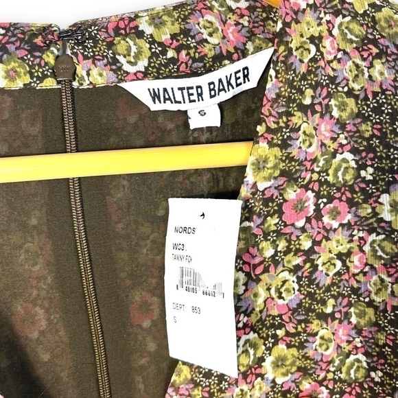 Walter Baker Rita Wrap Effect Georgette Peplum Top, Multicolor Floral, Size S - Picture 5 of 11